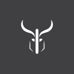 antelope head logo and vector template