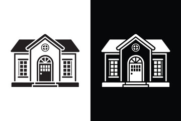 Library icon vector on White Background ,Vector Art Illustration on white background.