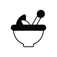 Pestel And Mortar Vector icon