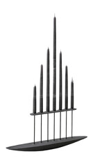 Gray Candles in Holder Isolated on Transparent Background On Transparent Background