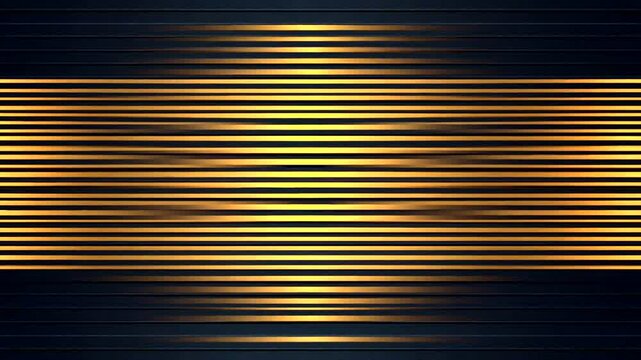 Abstract golden lines on dark background