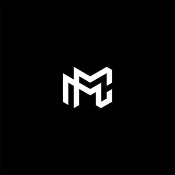 Monogram Letter MMC or MC logo concept vector icon