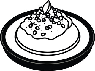 cake with chocolate and cream