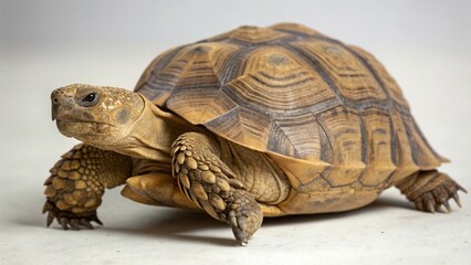 Obraz premium Desert Tortoise on studio background