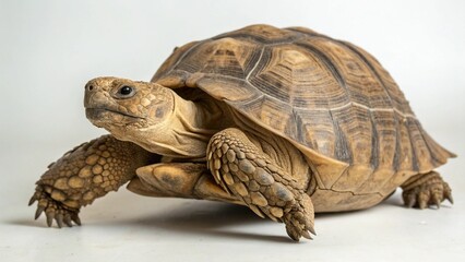 Naklejka premium Desert Tortoise on studio background