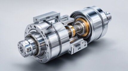 Detailed view of intricate mechanical part highlighting precision engineering.