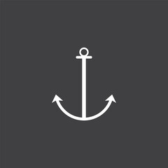 anchor logo and vector template