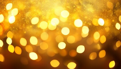 Obraz premium abstract yellow festive lights background