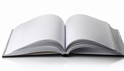 Fototapeta premium blank notebook isolated on white