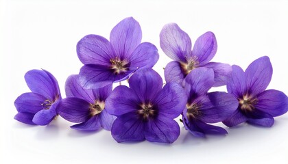 Obraz premium violet flower isolated on white background