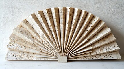 Decorative stone fan
