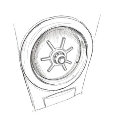 safe with dollar symbol