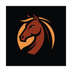 Horse Head Luxury Stable Logo Design