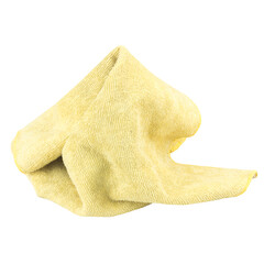 rag color yellow isolated on white background
