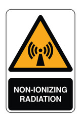 Non-Ionizing Radiation Safety Sign with Explanation – High Quality Vectorial Image