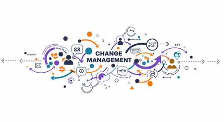 Obraz premium Flowchart diagram illustrating transformational process