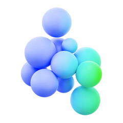 bubble abstract 3d illustration