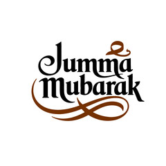 Jumma Mubarak English Text Best Design Calligraphy
