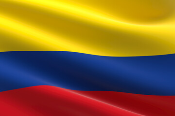 Flag of Colombia representing patriotism and national pride