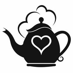 teapot with heart