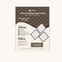 Modern Real Estate Flyer Template | Elegant Property Promotion&nbsp;Design