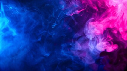 Colorful Smoke Background with Blue and Pink Vibrant Swirls &ndash; Abstract and Atmospheric Design

