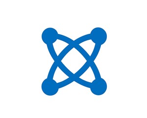 Abstract logo design of interconnected circles