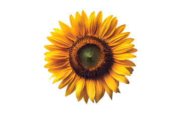 Obraz premium Sunflower with Vintage Aesthetic on transparent PNG