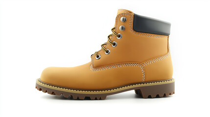 A rugged havan steel-toe boots isolated on a white background, highlighting their durable construction, protective toe caps, and industrial-grade design for safety.
