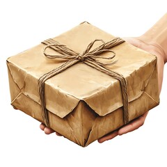 Gift box in hands