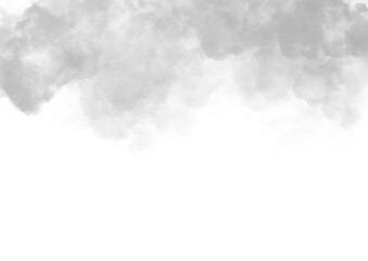 Dark smoke border - black smoke border with empty space on transparent background - fog frame, transparent PNG	
