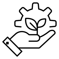 Eco Friendly Environmental Conservation Vector Icon design