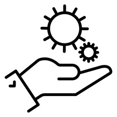 Flat Icon for Project Development Stage or vector icon design