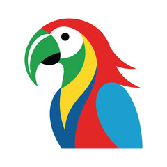 Macaw Vector Illustration with Background