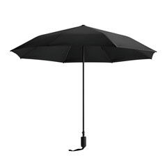 Minimalist Compact Beach Umbrella with a Sleek Design Isolated on Transparent Background