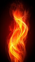 Abstract fiery flames