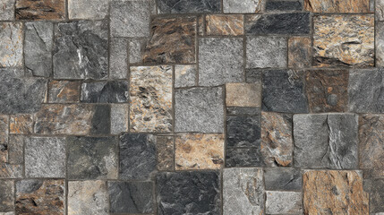 Fototapeta premium Seamless stone pattern in various colors and textures for design use