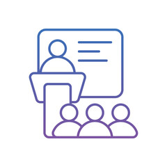 Seminar Vector icon