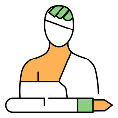 Personal Injury Law vector Icon design Representing Legal Framework