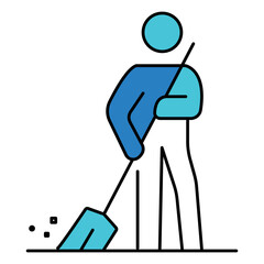 Probation and Community Service Legal vector Icon Design