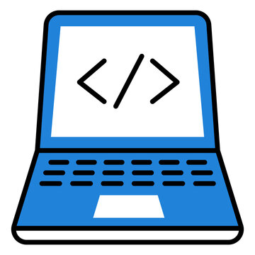 Writing Code and Software Development vector Icon design