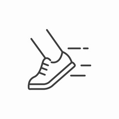 walking person icon sign vector