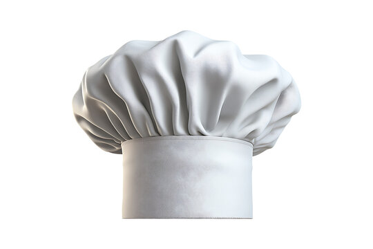 Chef hat isolated on a transparent background.