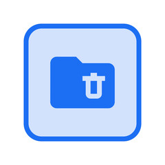 Obraz premium Folder Delete Icon