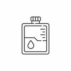 intravenous fluid bag icon sign vector