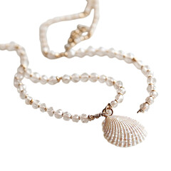 Elegant Anklet with a Delicate Cascade of Ti Isolated on Transparent Background
