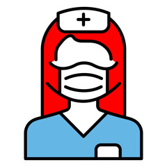 Doctor Woman Vector Icon For Healthcare Service