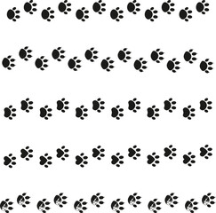 paw print pattern, black paw prints, seamless paw print background, paw print texture, paw print silhouettes, repeating paw print icons, animal track illustration, pawprint wallpaper, graphic paw prin