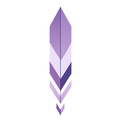 Contemporary Arrow with Clean Minimalist Geometry Isolated on Transparent Background
