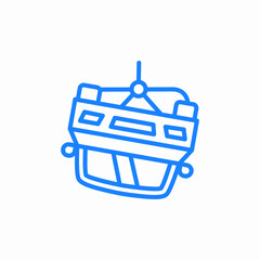 car evacuation icon sign vector